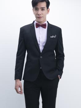 Bộ Suit Đen Thun Modern Fit TGS017